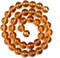 60pcs 6mm Natural Stone Beads,Gemstone Round Loose Beads for DIY Bracelet Necklace Earrings,Stone Beads for Jewelry Making(Amber Crystal)